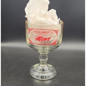 Jaxson's Ice Cream Parlor & Restaurant Glass Stemmed Sundae Bowl Dania Florida